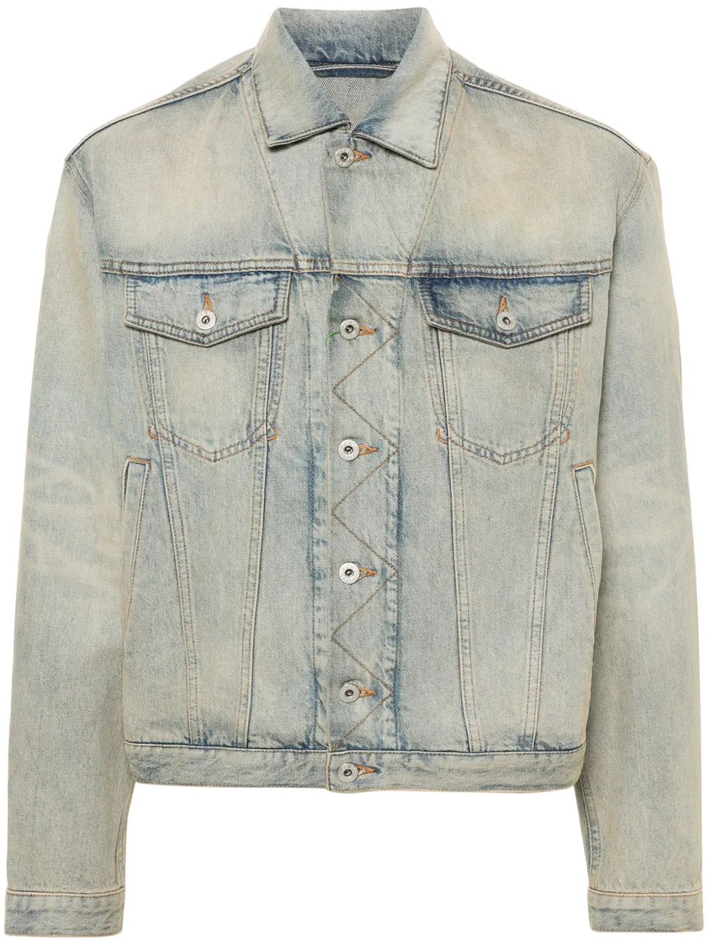 Kenzo Drawn Varsity denim jacket - Blu