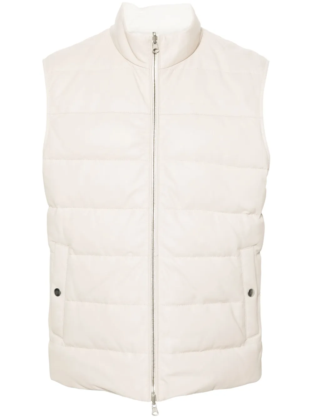 Eleventy reversible padded gilet - Toni neutri
