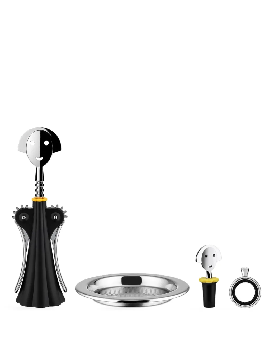 Alessi Set da vino Gam01 in acciaio inossidabile - Nero