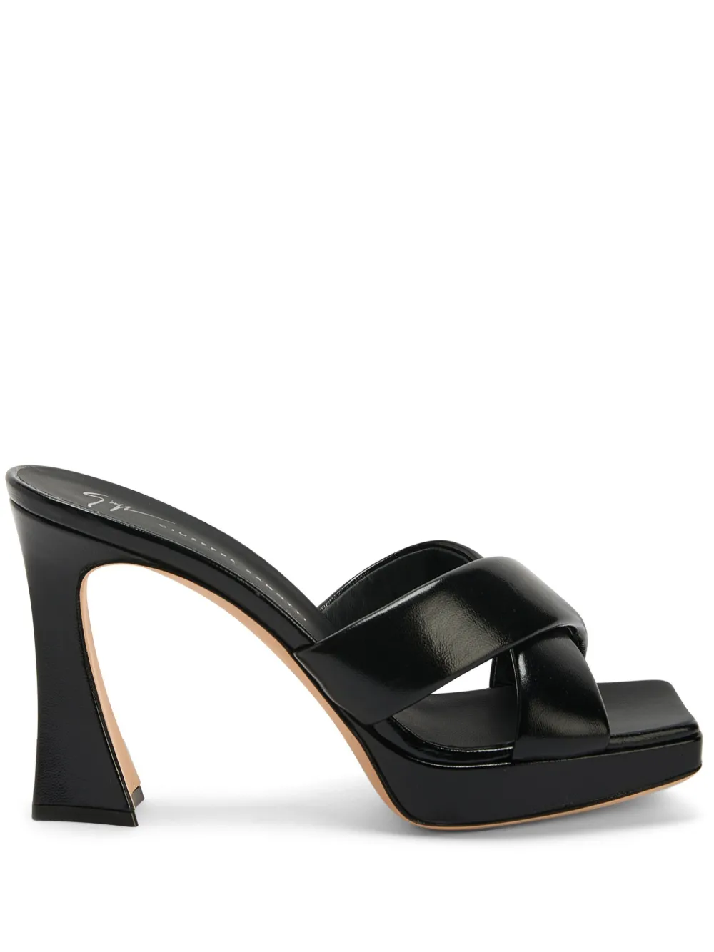 Giuseppe Zanotti Stacee 85mm leather mules - Nero