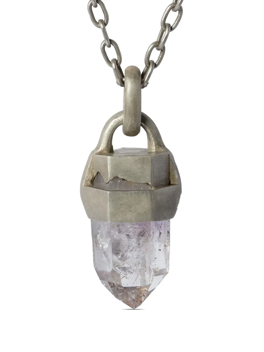 Parts of Four Talisman amethyst pendant necklace - Argento