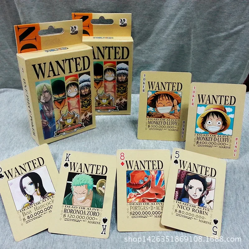 5 Tipi One Piece Monkey D Rufy Tony Tony Chopper Card Poker Model Indoor Family Games Home Toys Gift Monkey D Rufy