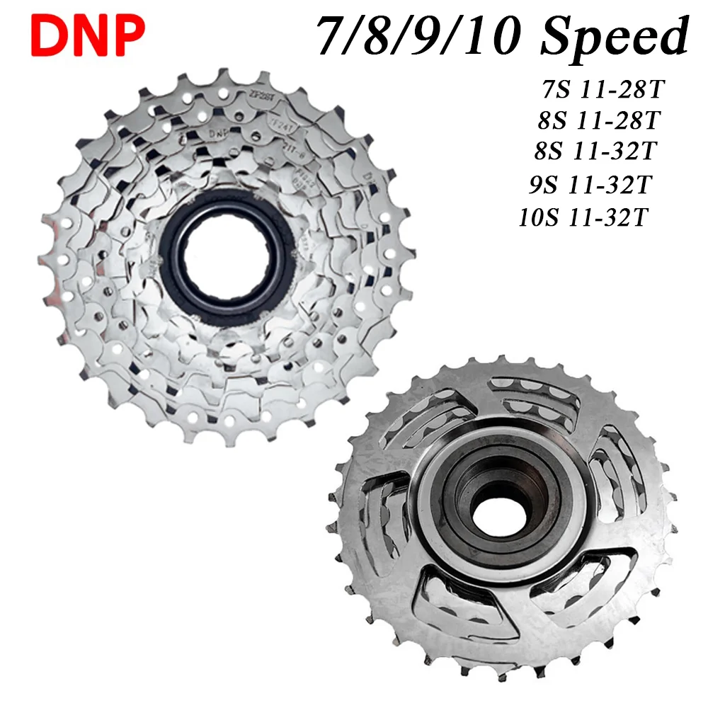 Dnp Mountain 7/8/9/10 Speed Bike Cassette 7S 8S 11-28T 11-32T Ruota Libera 28T 32T Volano Pieghevole Ruota A Torre Multiplo