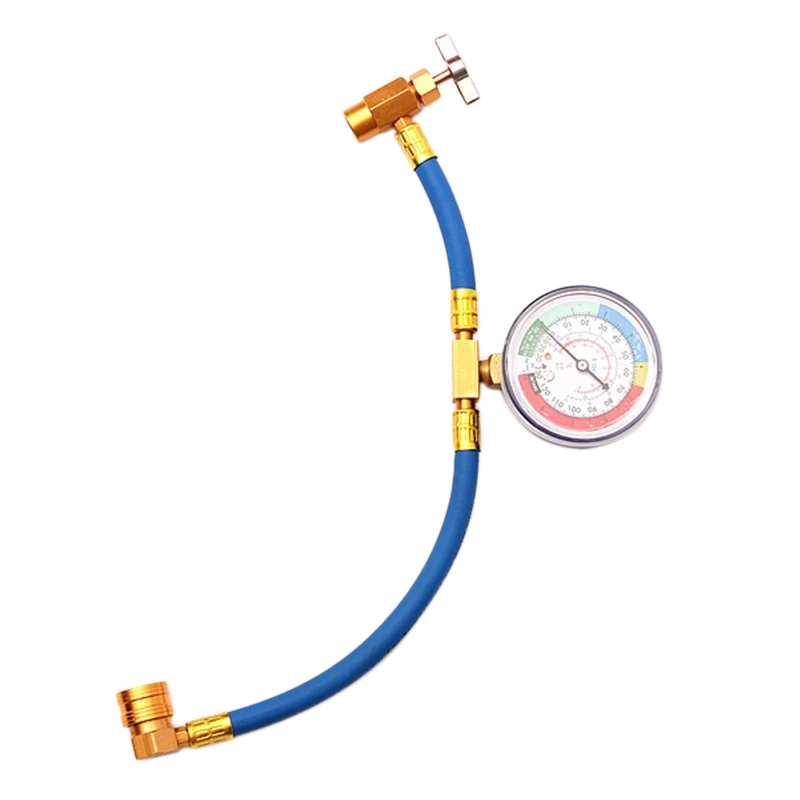 R134A Automotive Air Conditioning Tubo Di Rilevamento Del Refrigerante Condotto Di Alimentazione Fluoruro 1 / 2Acme Opener Adattatore Per Tubo Flessib