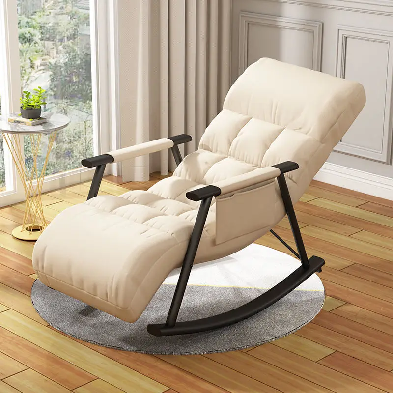 Nordic White Chair Back Support Floor Reclinabile Chair Lounge Single Lounge Style Supporto Lombare Fauteuil Salon Home Furniture