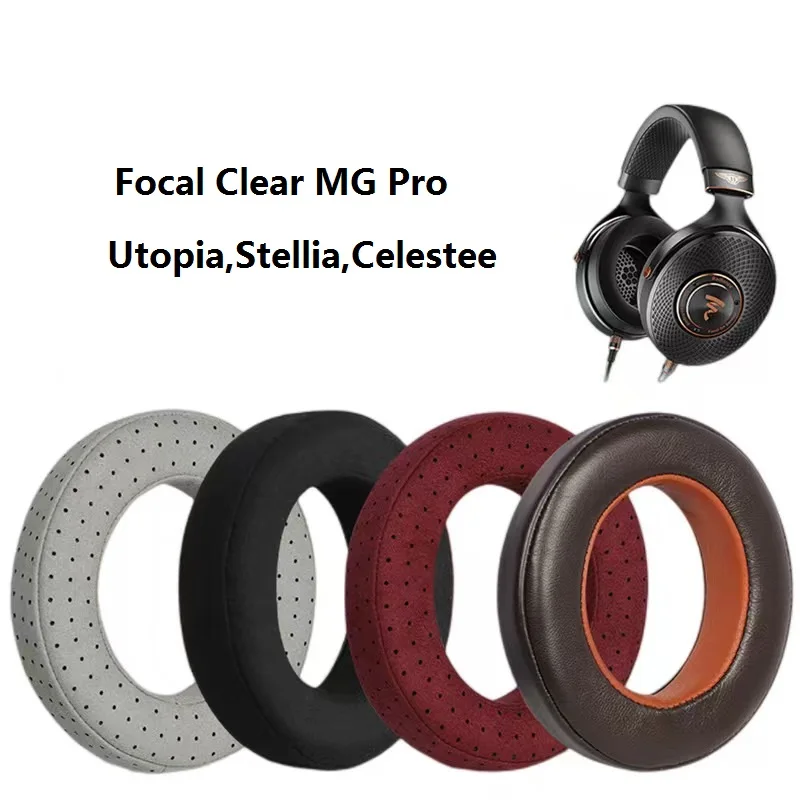 Cuscinetti Auricolari Per Focal Clear Mg Pro Utopia,Stellia, Cuffie Celestee Hifi Di Ricambio Copri Orecchie In Spugna Paraorecchie Cuscini Per Le Ore