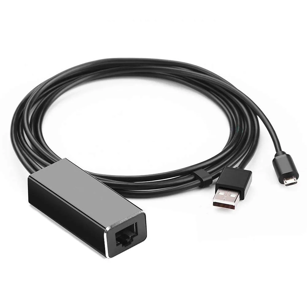 Adattatore Ethernet Da Micro Usb A Rj45 Per Fire Stick 4K Chromecast Google Home Mini Streaming Tv Sticks Adattatore Per Cavo Di Rete Da 100M