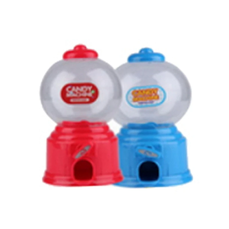 2X Cute Sweets Mini Candy Machine Bubble Gumball Dispenser Coin Bank Giocattolo Per Bambini Multicolor Casuale, Circa 14.5X8.7Cm