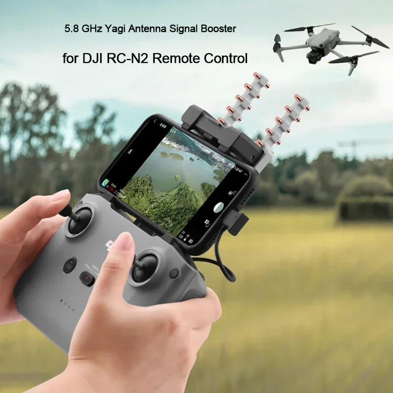 Yagi Antenna Signal Booster Per Dji Mini 4 Pro/Air 3 Drone Rc-N2 Remote 5.8Ghz Antenna Range Extender Quadcopters Accessori