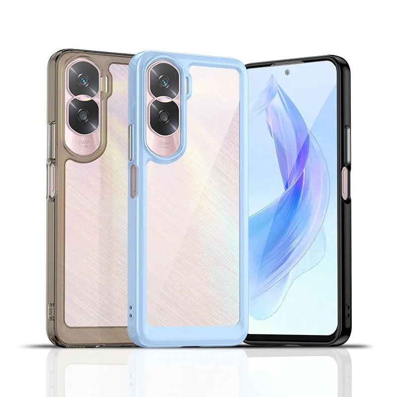 Per Honor 90 Lite Case Honor 90 Lite Cover Tpu Border Acrilico Backplane Bumper Custodie Protettive Per Honor 90 Lite Funda