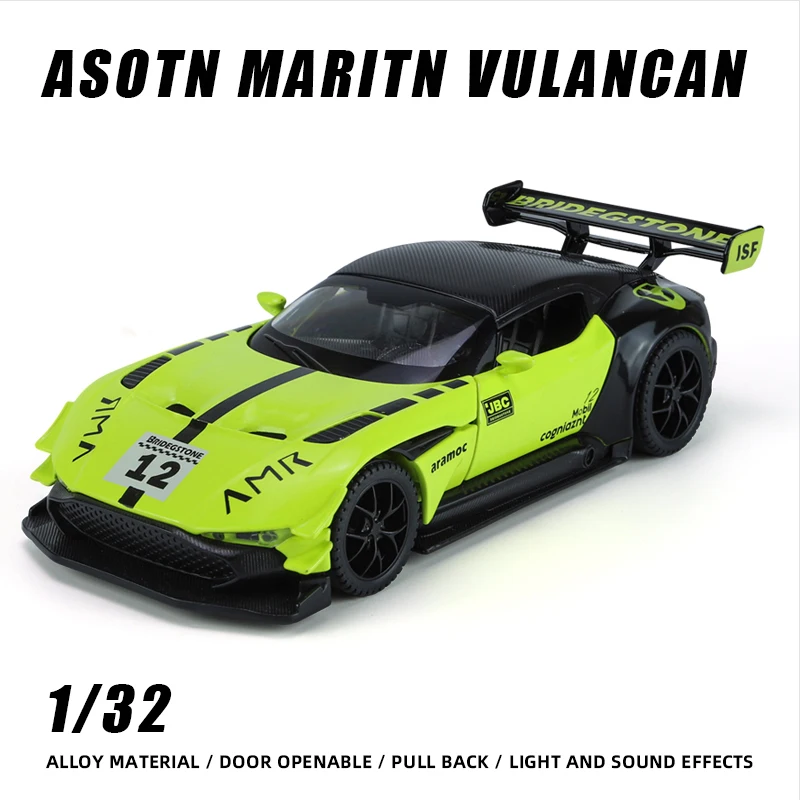 1:32 Aston Martin Vulcan Racing Model Lega Diecast Veicolo Giocattoli In Metallo Regali Per Bambini One Piece Hot Wheels Veloce E Furious