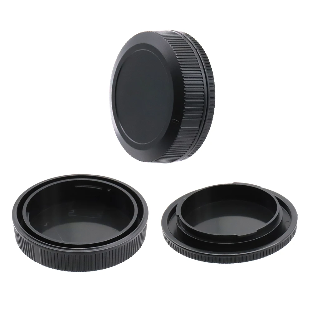 Per Canon Rf Mount Rear Lens Cap / Camera Body Cap / Cap Set Plastica Black Eos R Rp R3 R5 R6 R7 R8 R10 Ecc.