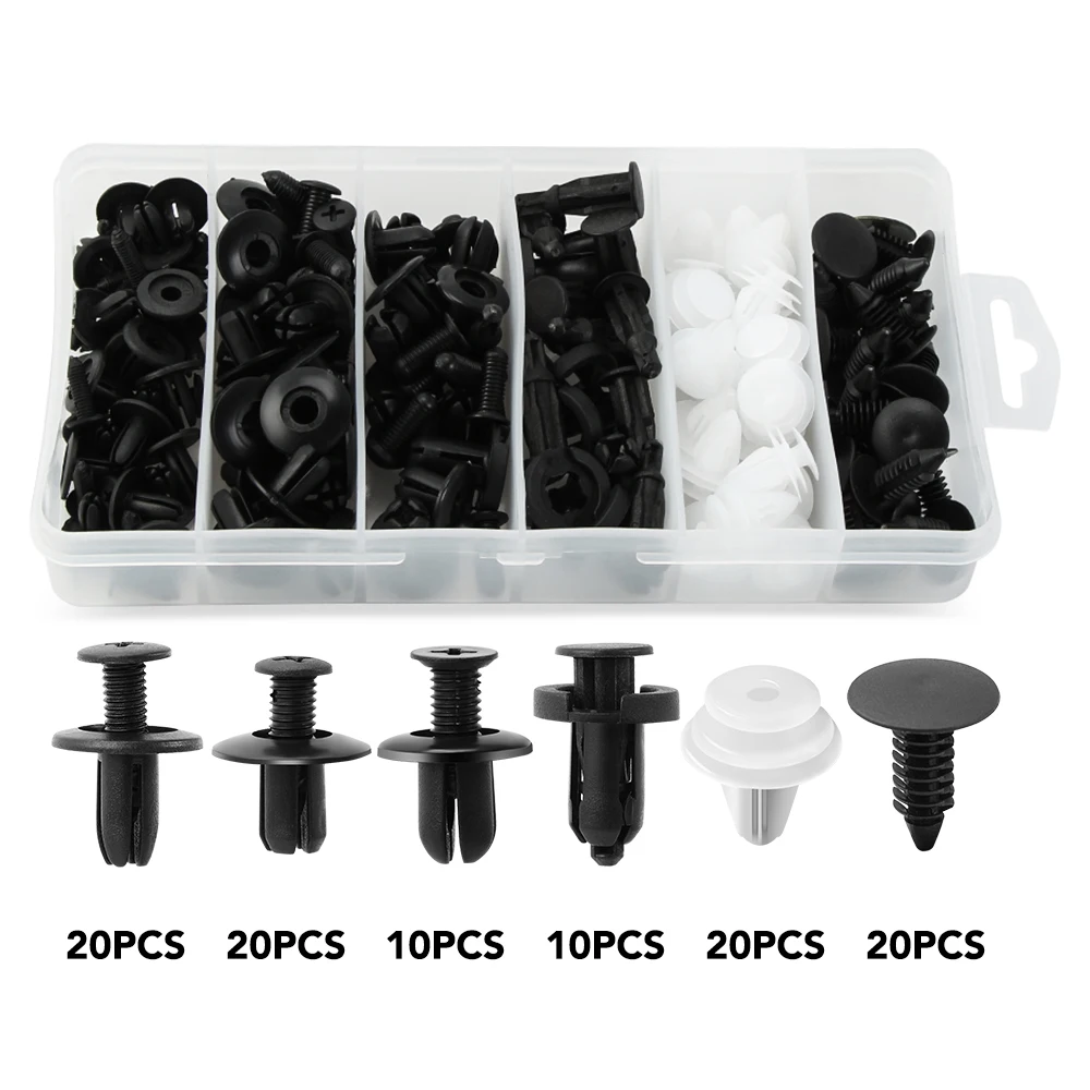 6 Dimensioni 100 Pezzi Clip Di Fissaggio Automatico Per Fiat 500 500X Fiat Grande Punto Ducato Punto Fiat Panda