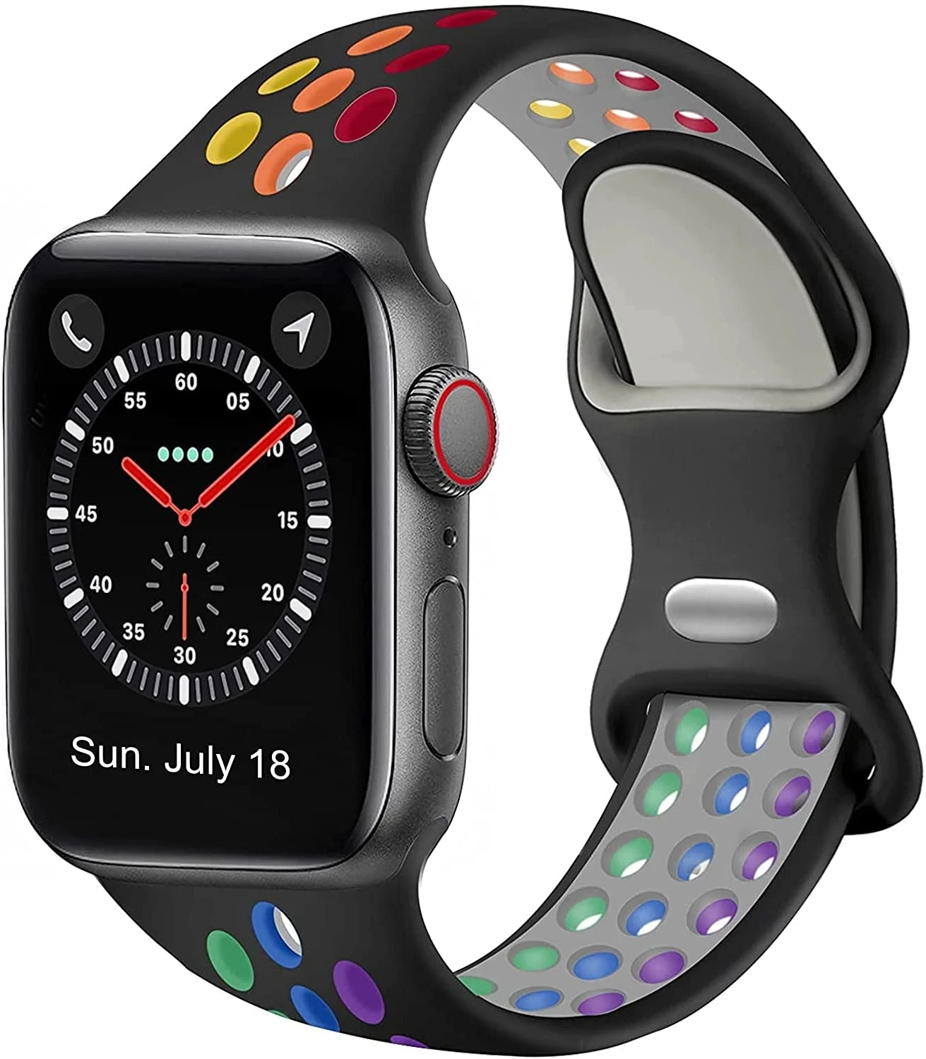 Cinturino In Silicone Per Cinturino Apple Watch 44Mm 40Mm 42Mm 38Mm 44Mm Cinturino Traspirante Cinturino Apple Watch 6 Cinturino Iwatch 7 5 4 Se