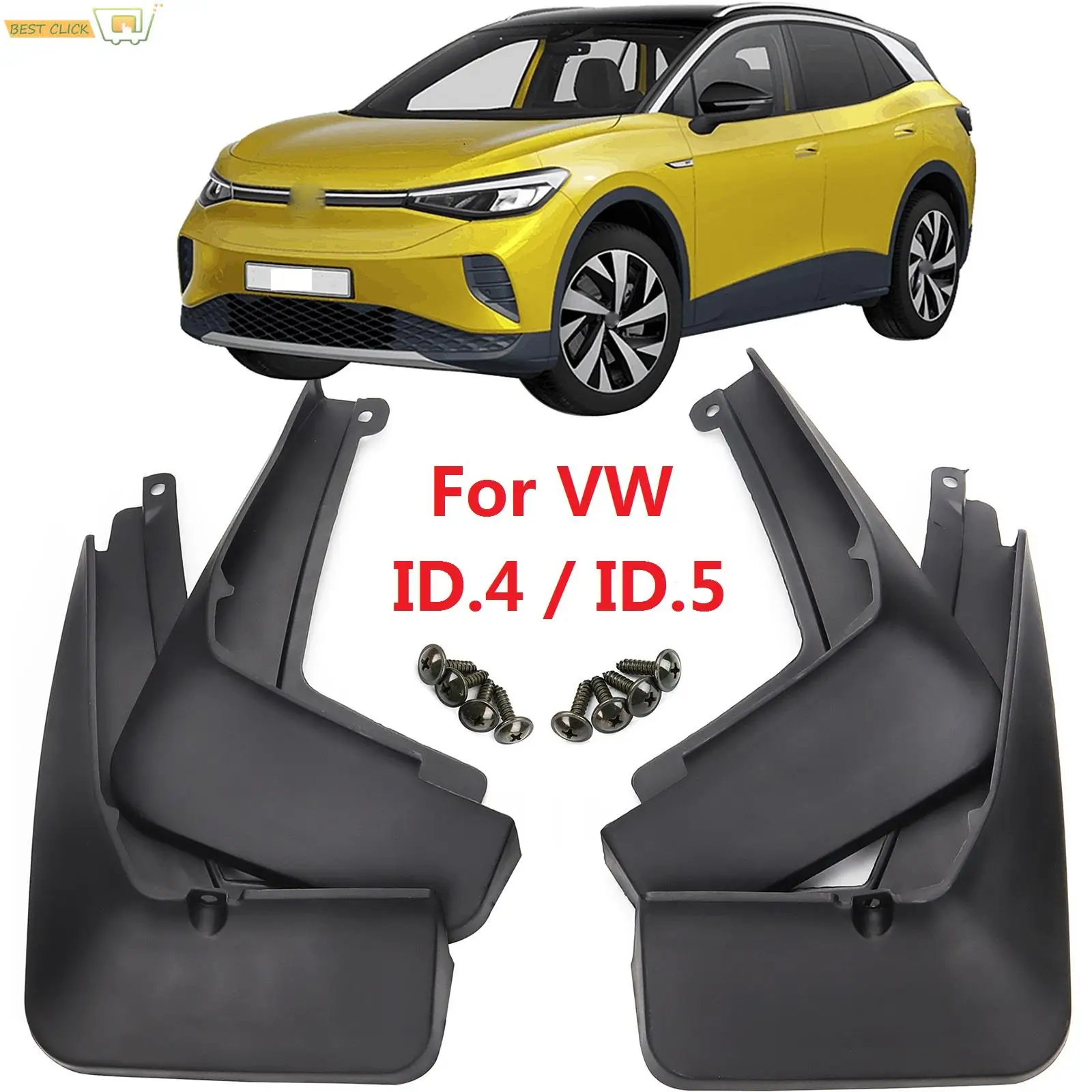 Paraspruzzi Per Volkswagen Id.4 Id.5 Vw Id4 Id 4 Id5 Id 5 Ev Paraspruzzi Parafango Paraspruzzi Anteriori Posteriori Accessori Auto