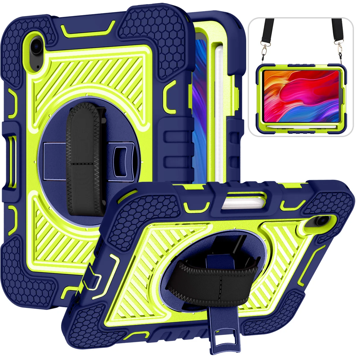 Per Ipad Air 2022 Custodia Ipad Air 5/Air 4 Custodia Ipad Air 5Th/4Th Generation 10.9 Custodia Protettiva Per Impieghi Gravosi A 360 Gradi
