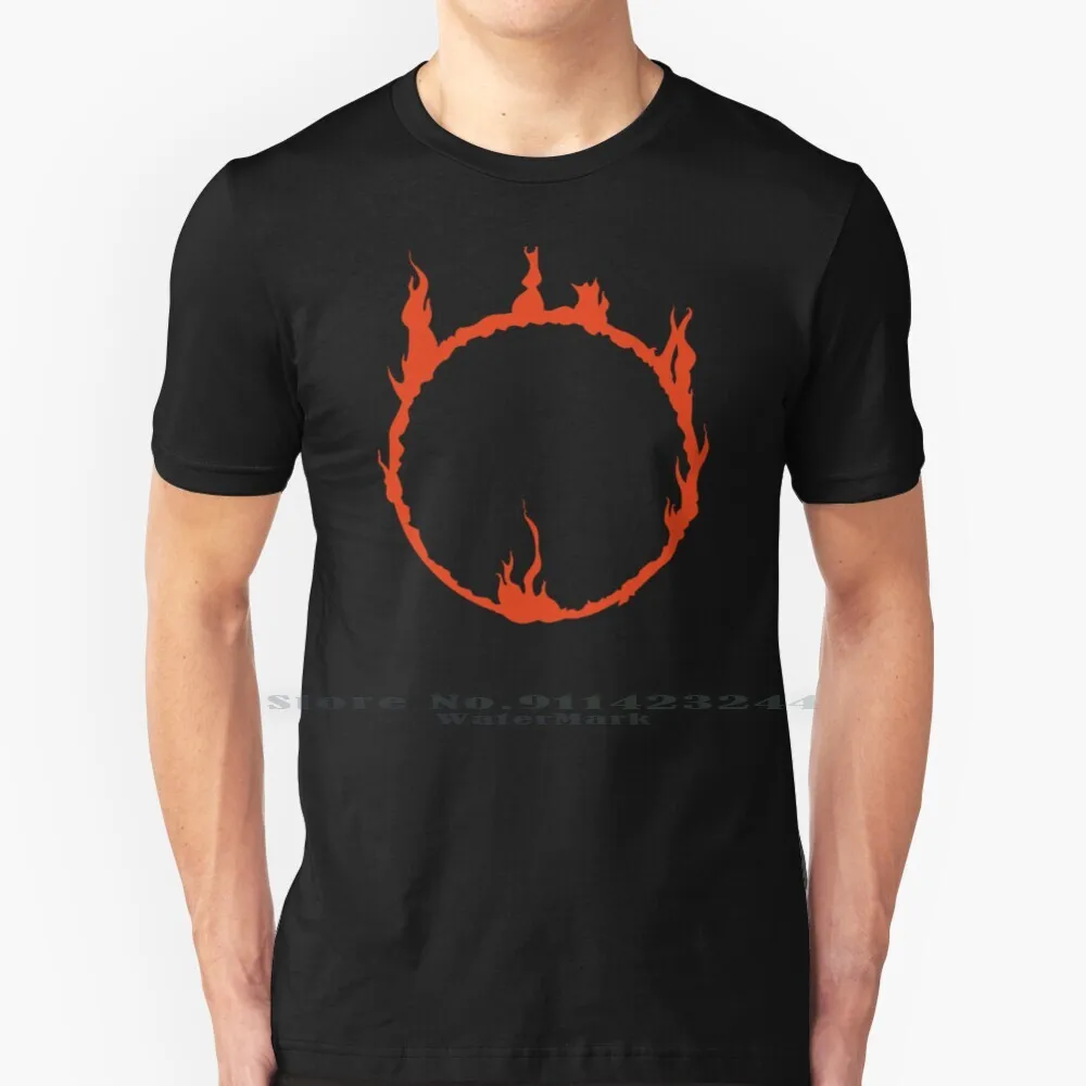 Maglietta Dark Sign-Red Cotton 6Xl Videogiochi Dark Souls Dark Sign Gaming Geeky Falò