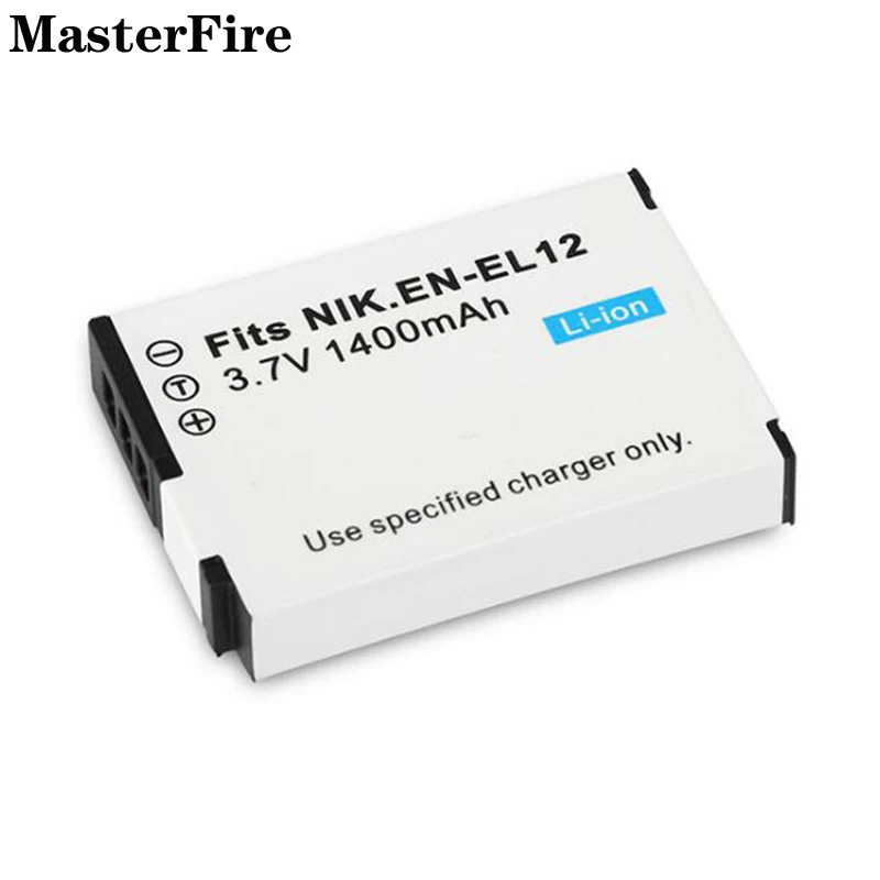 Batteria Ricaricabile Agli Ioni Di Litio 3.7V 1400Mah En-El12 Enel2 Per Batterie Nikon Coolpix S6300 S9200 S9400 S8000 S8200 S800C P300 P310