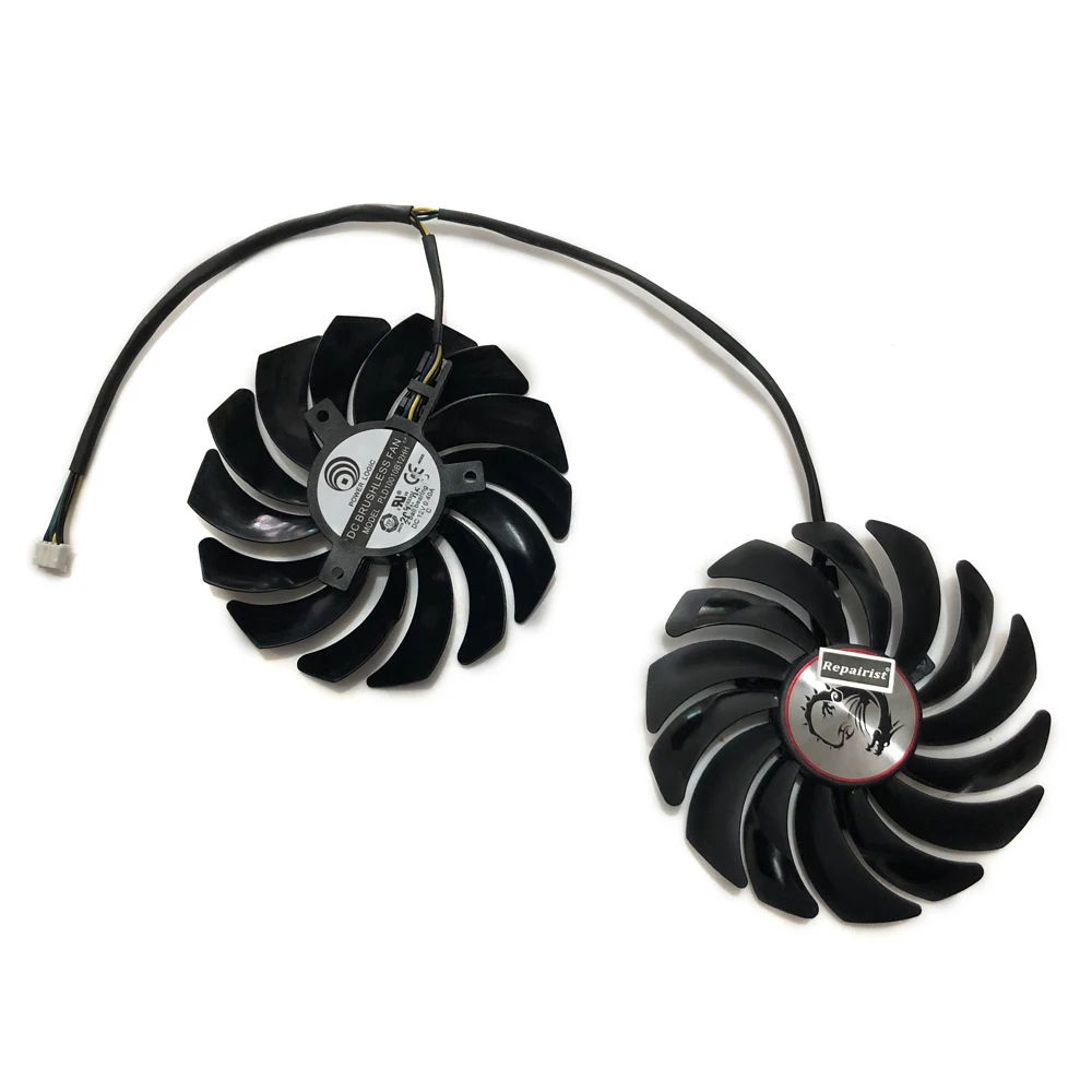 2 Pz/Set Gpu Cooler,Ventilatore Per Schede Grafiche,Per Msi Msi Gtx1080Ti Gaming,Per Msi Gtx1070Ti Gaming,Per Msi Rx580 Gaming,Per Msi Rx570 Gaming,Pe