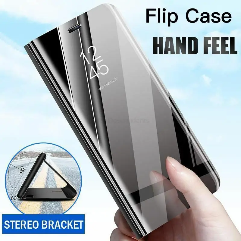 Sumsung S22Ultra Custodia Smart Mirror Flip Cover In Pelle Per Samsung Galaxy S22 S 22 Ultra Plus S22Ultra S22 + Supporto Magnetico Coque
