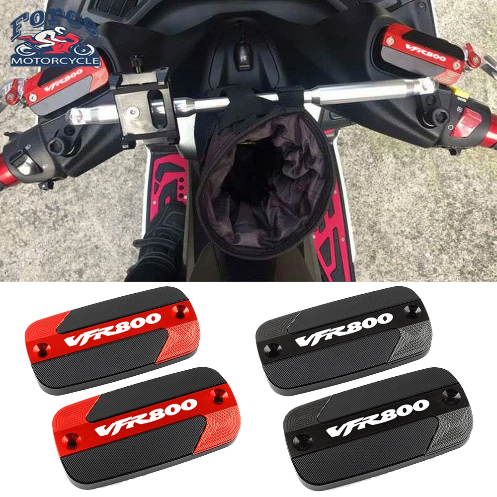 Per Honda Vfr800 Vfr 800 Vfr800 2002-2016 Motociclo Cnc Alluminio Liquido Freno Serbatoio Serbatoio Coperchio Tappo Con Logo Vfr800