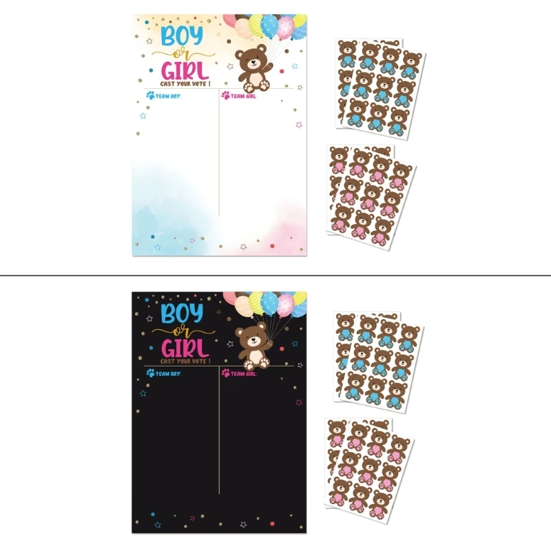 Gender Reveal Games Voting Boy O Girl Gender Game Reveal Party Supplies A0Kf