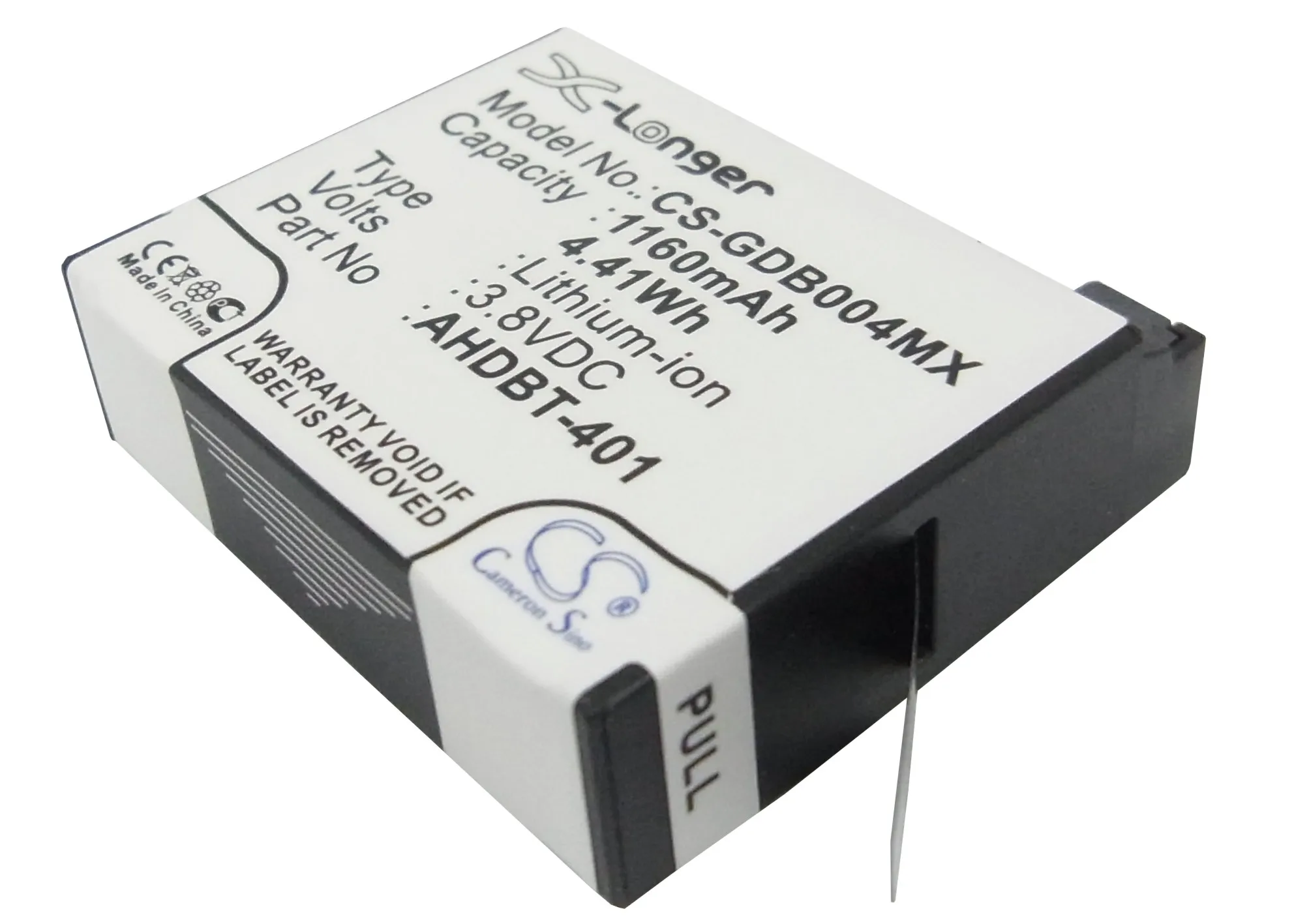 1160Mah Gp Ahdbt-401 335-06532-000 Batteria Per Gopro Hero 4 Black Hero 4 Hero 4 + Hero 4 Silver