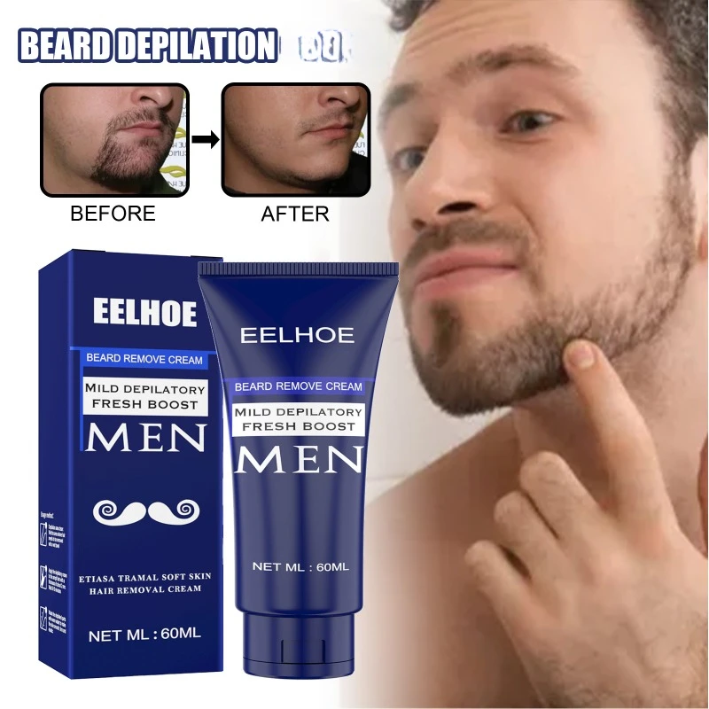 Crema Depilatoria Per Barba Da Uomo Spray Inibitore Permanente Per La Rimozione Della Crescita Dei Capelli Crema Depilatoria Per Le Ascelle Delicata P