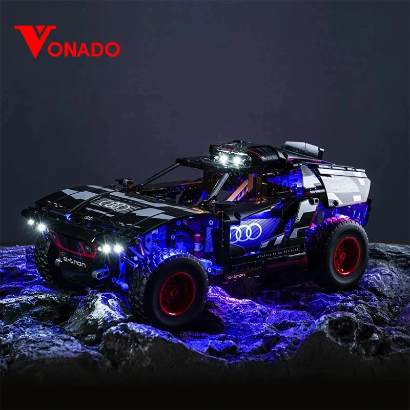 Vonado Led Light 42160 Set Adatto Per Blocchi Di Costruzione Audi Rs Q E-Tron (Solo Accessori Di Illuminazione Inclusi)
