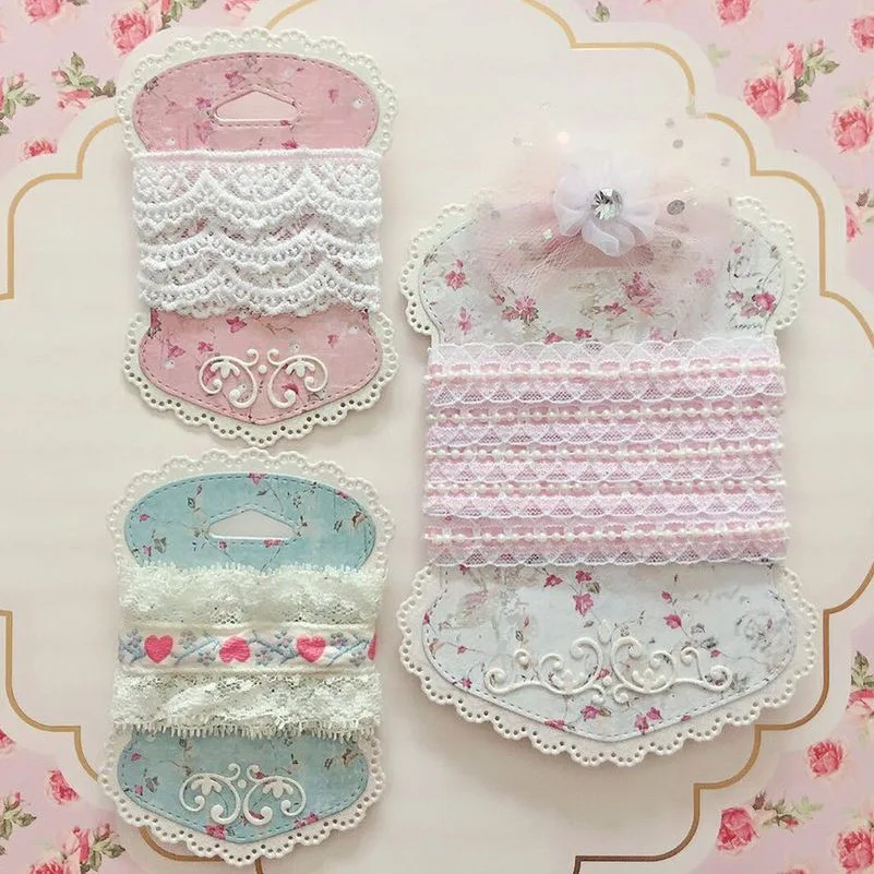 Kscraft Shabby Chic Nastro Organizzatore Tag Metallo Taglio Muore Stencil Per Scrapbooking Fai Da Te Decorativo Goffratura Carta Di Carta Fai Da Te