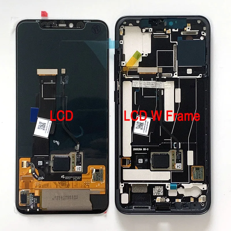 Originale M & Sen Lcdframe Per Xiaomi Mi8 Pro Mi 8 Pro In-Di Impronte Digitali Dello Schermo Amoled Display Lcd Dello Schermo Frame + Touch Screen Dig