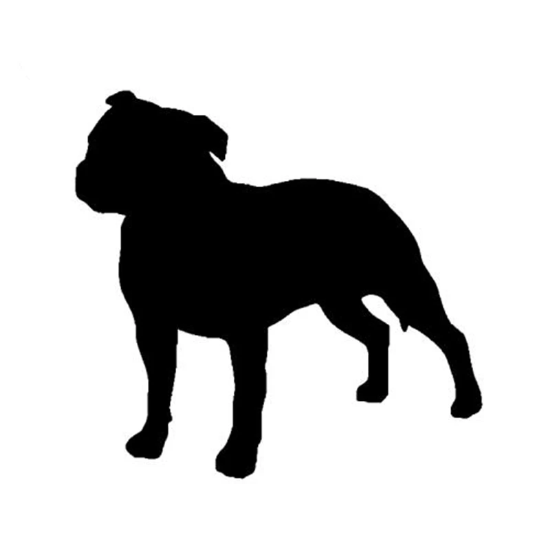 Staffordshire Bull Terrier Dog Pet Lover Animal Pattern Car Sticker For Window Automobile Motorcycles Vinyl,12Cm*11Cm