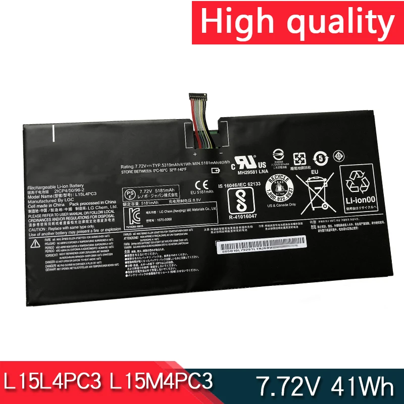 Nuova Batteria Per Laptop Muslimatexlimb 7.72V 41Wh Per Lenovo Miix 5 Pro Ideapad Miix 720 Muslim80Vv 80Ql Muslimatex