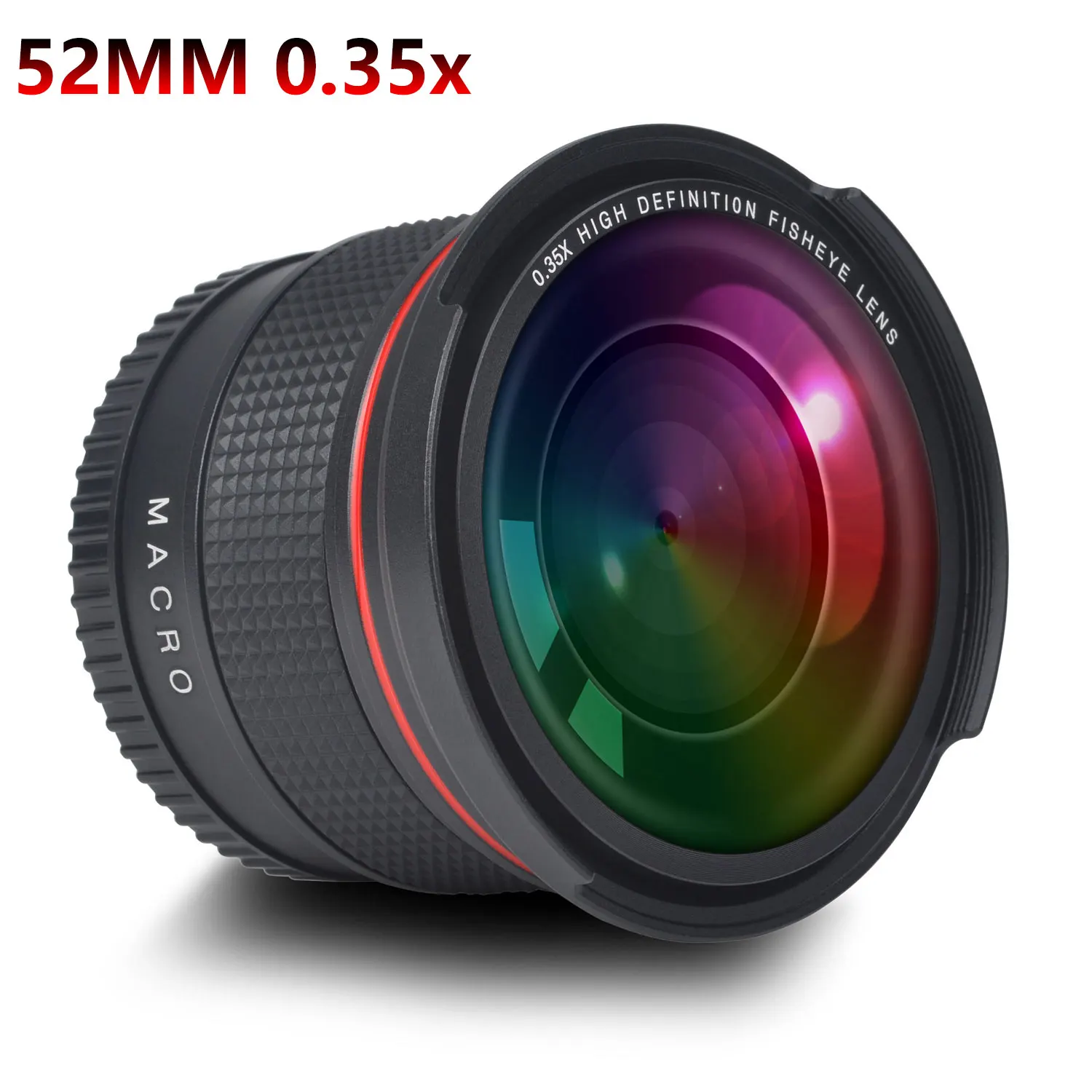 Pickle Power 52Mm 0.35X Fisheye Nikon Obiettivo Grandangolare Per Nikon D5200 D5100 D3500 D3400 D3300 D3200 D3100 D3000
