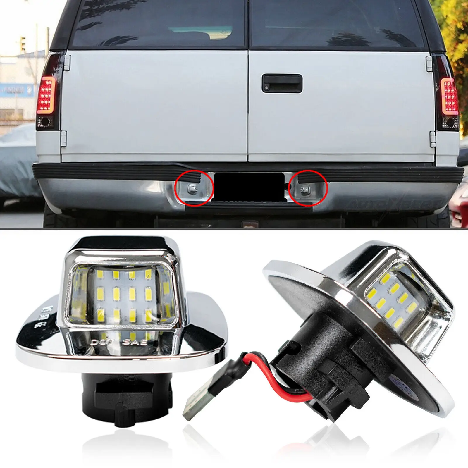 Led Targa Luce Paraurti Posteriore Tag Lampada Assemblaggio Per Chevy Gmc Serie C/K 1500 2500 3500 Pickup Suburban Blazer S10 Typhoon
