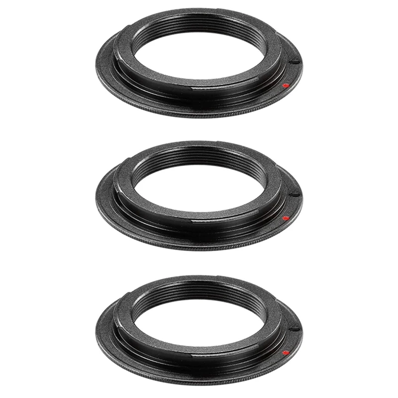 Adattatore Per Montaggio Obiettivo In Metallo Nero 3X, Per Obiettivo M42 Canon Eos Camera / Canon Eos 1D, 1Ds Mark Ii, Iii, Iv, 5D Mark Ii