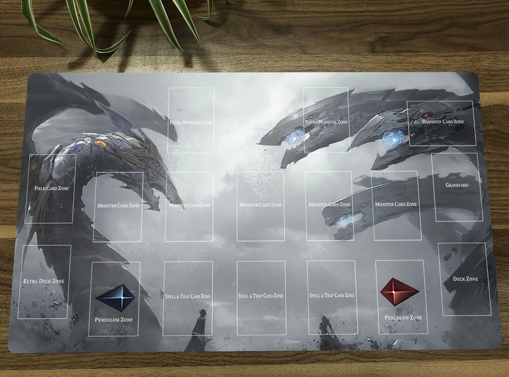 Yugioh Rainbow Dark Dragon Cyber End Dragon Tcg Mat Trading Card Game Mat Ccg Play Mat Gomma Mouse Pad Desk Play Mat 60X35Cm