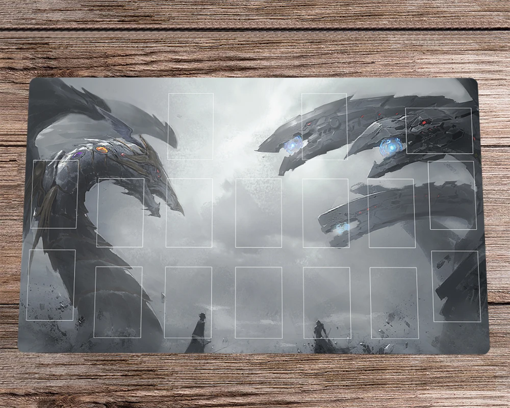 Yugioh Play Mat Rainbow Dark Dragon Cyber End Dragon Gioco Di Carte Collezionabili Mat Tcg Ccg Mat Anime Desk Pad & Free Bag Mousepad 60X35Cm