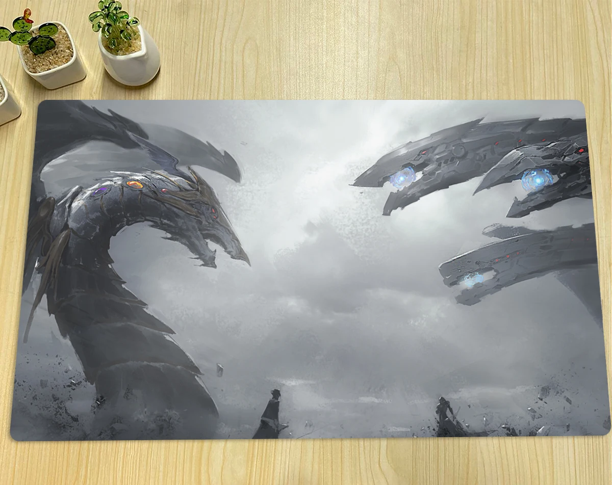 Yugioh Playmat Cyber End Dragon Vs Rainbow Dark Dragon Tcg Ccg Mat Tappetino Da Gioco Per Carte Collezionabili Gioco Da Tavolo Duel Mat Tappetino Per 