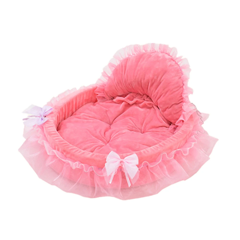 New Luxury Pet Kennels Princess Dog Bed Lovely Cool Dog Pet Nest Cat Mat Sofa Teddy House Cat Bed Dog House S/L