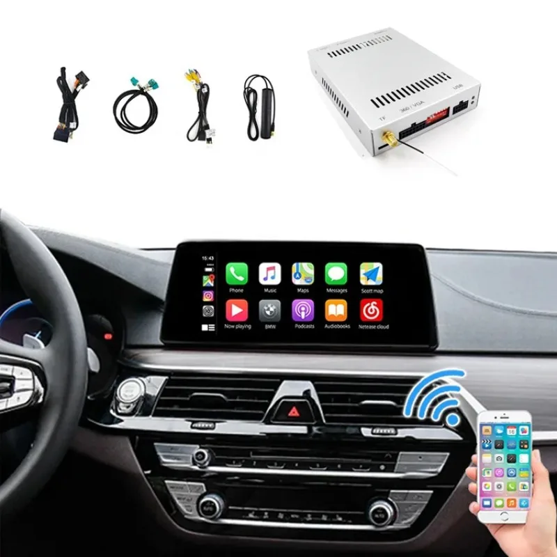 Interfaccia Automatica Android Kanor Wireless Apple Carplay Mmi Per Sistema Bmw F10 F20 F48 F25 F26 F15 Nbt