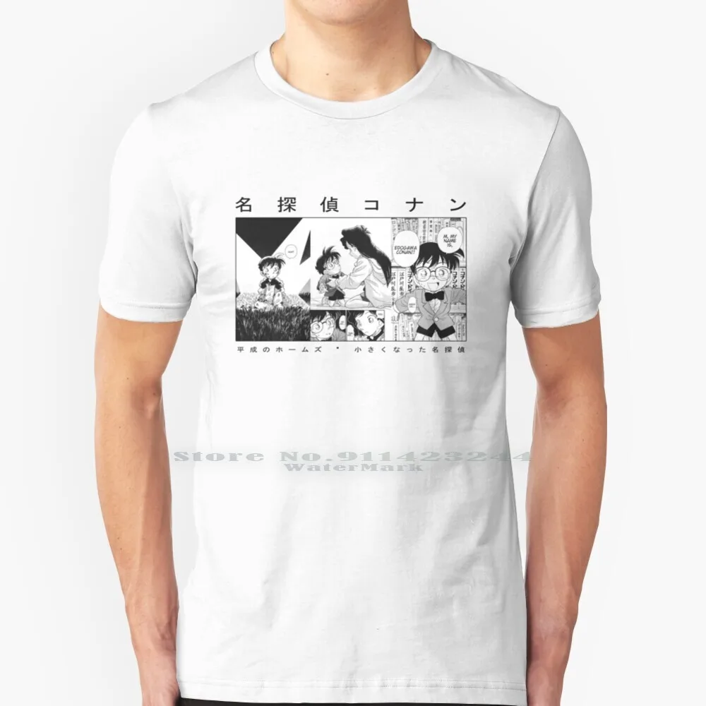 Detective Conan Manga Design T Shirt Cotton 6Xl Anime Detective Conan Meitantei Conan Conan Grey