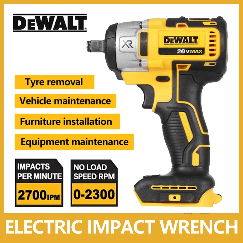 Dewalt Dcf880 Avvitatore A Percussione A Batteria 20V Originale 2300Rpm Ricaricabile 13Mm Avvitatore Elettrico Al Litio 203Nm Utensili Elettrici