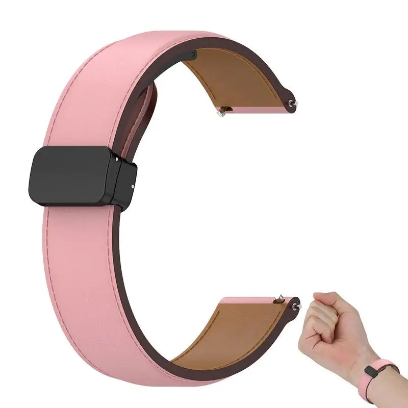 Cinturino In Pelle Per Samsung Per Galaxy Watch 6/Watch 6 Classic Watch Band 20Mm Smartwatch No Gap Bracciale Per Galaxy Watch