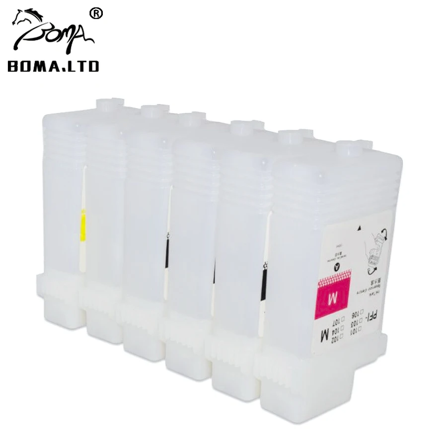 Pfi-120 Pfi120 Cartuccia Di Inchiostro Ricaricabile Con Chip Per Canon Tm-200 Tm200 Tm-205 Tm-300 Tm-305 Tm300 130Ml 5 Colori