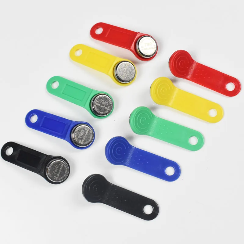 300 Pz/Lotto 1990A-F5 Tm Touch Memory Pulsante Ibutton Maniglia Chiave Per Guard Tour System Sauna Lock Card