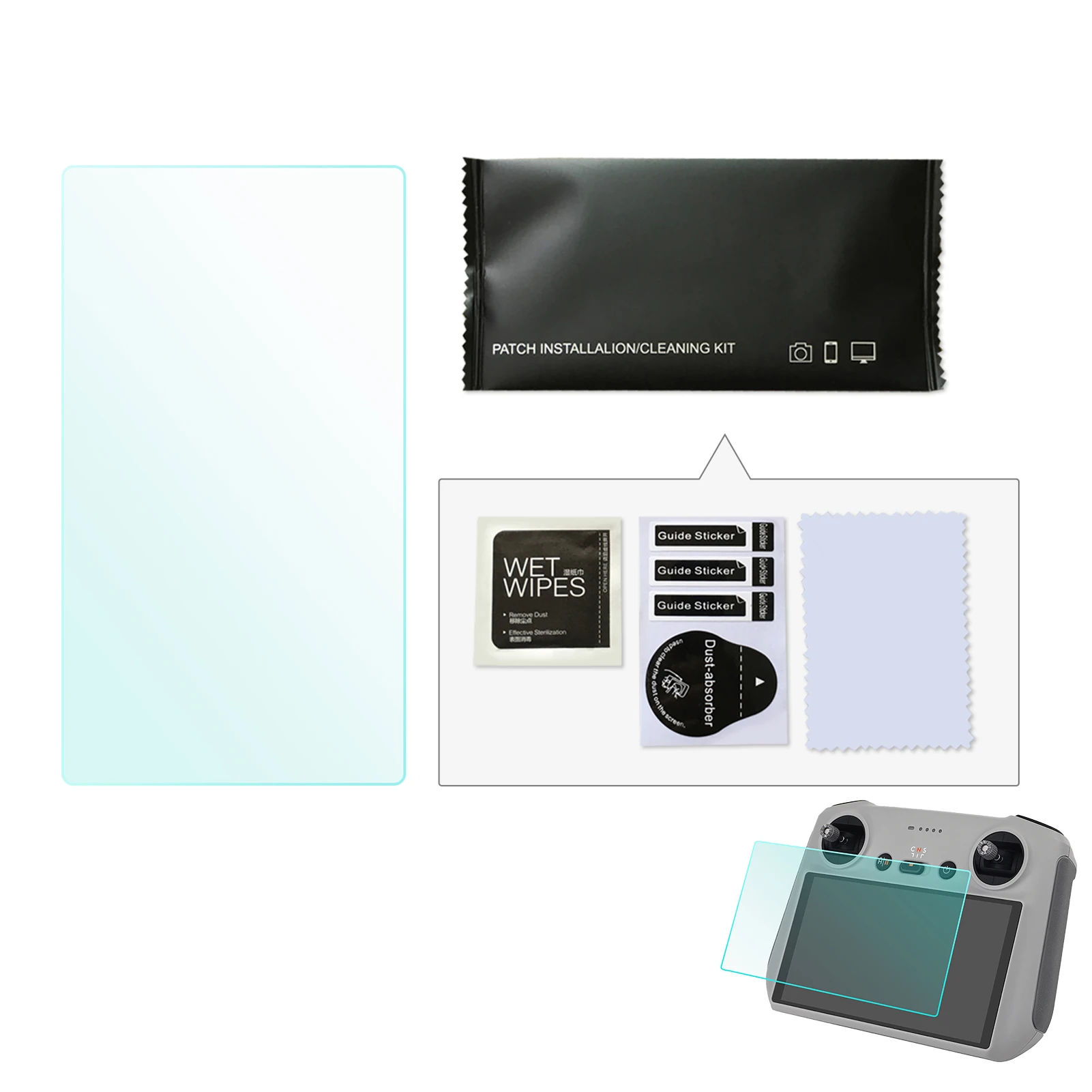 For Mini3 Pro Remote Control Tempered Film Rc With Screen Remote Control Protective Film Hd Film Explosions-Proof Accessories