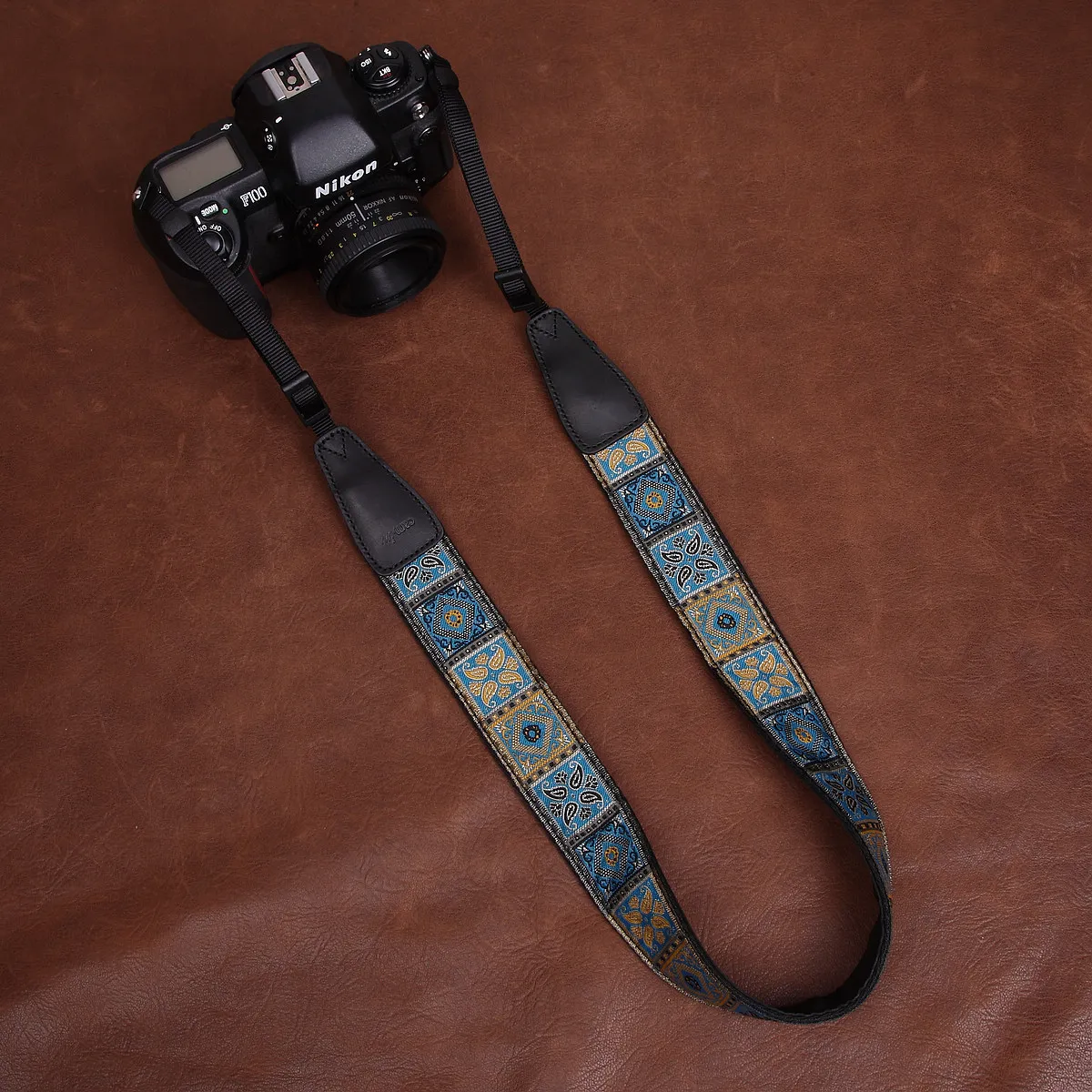 Per Sony Leica Nikon Canon Camera Cinturino Per Fotocamera Micro Slr Ricamato