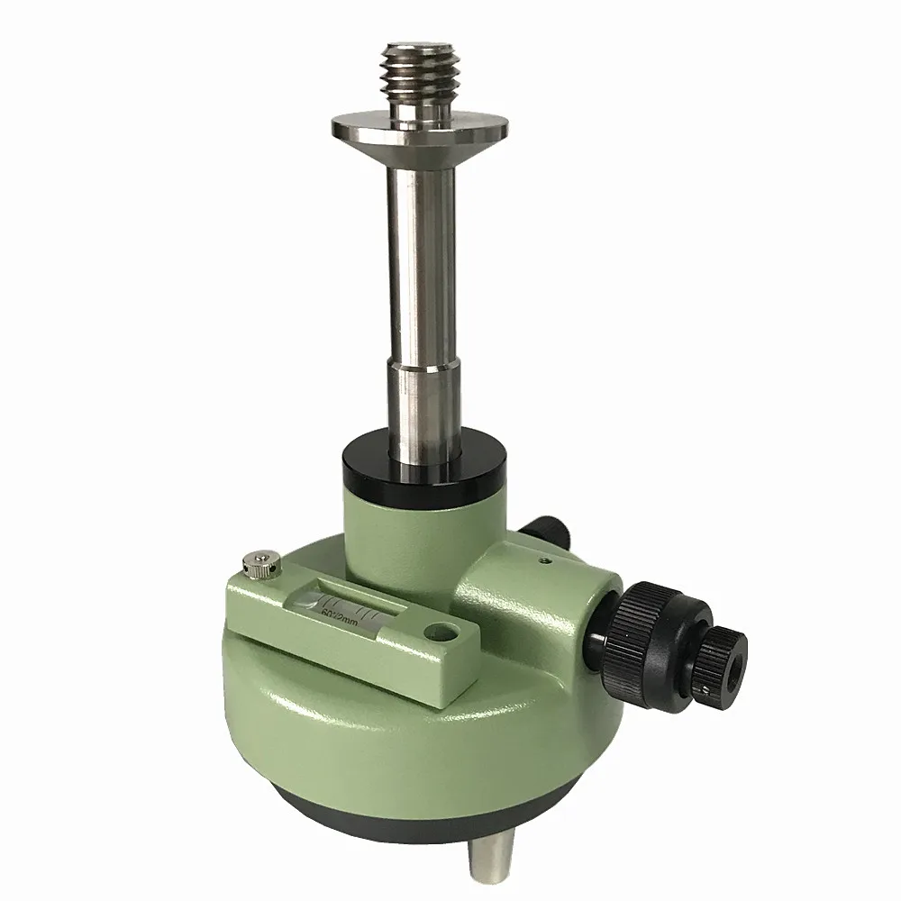 Adattatore Tribrach Verde Con Plummet Ottico Per Rilevamento Gps Leica Compatibile 5/8 Thread