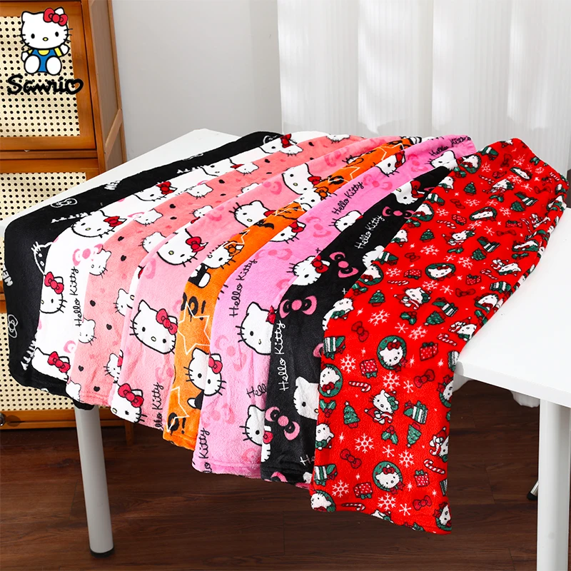 Kawaii Sanrio Hello Kitty Peluche Pigiama Pantaloni Anime Sanrio Tuta Y2K Hello Kitty Flanella Pantaloni Casual Accessori Regali